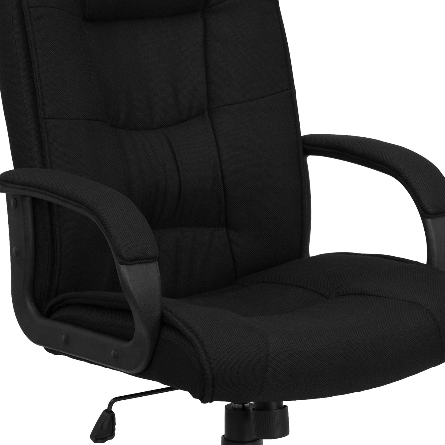 Black High Back Fabric Chair GO-5301B-BK-GG