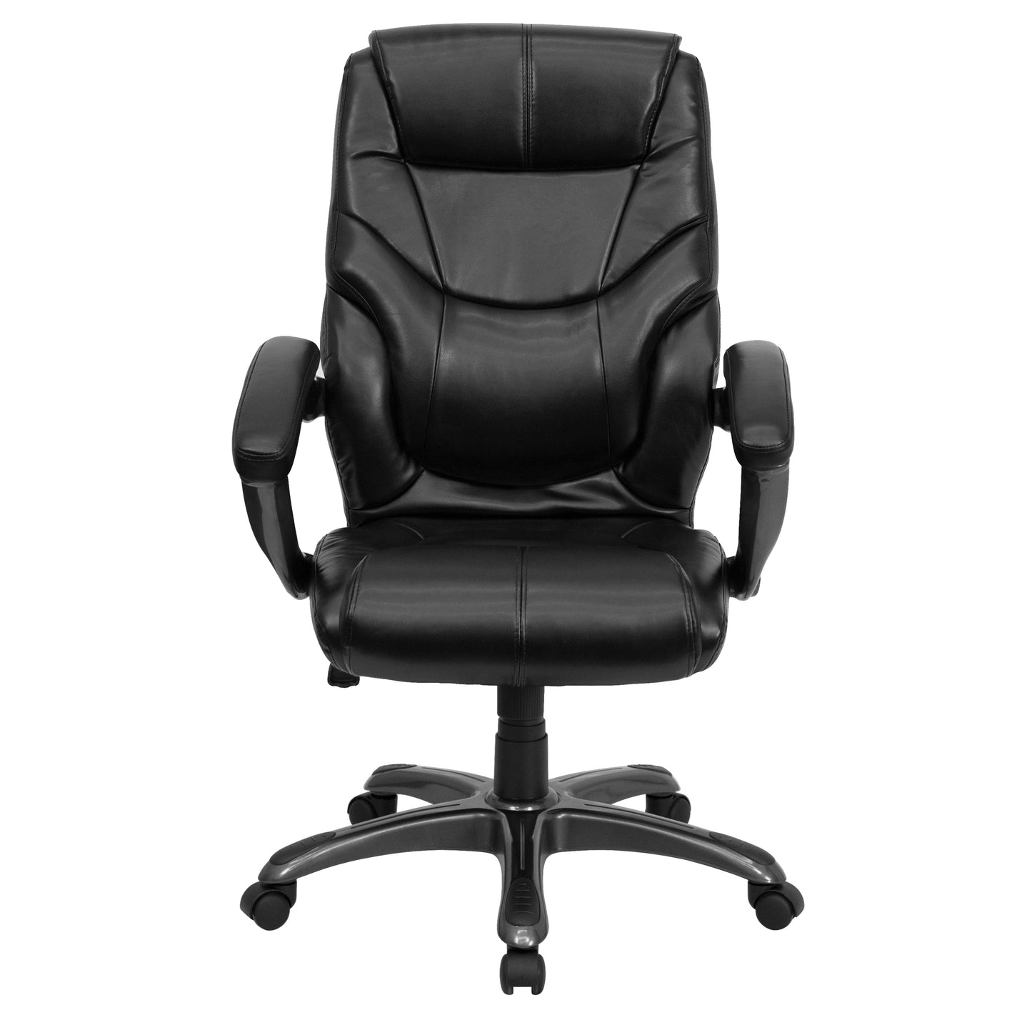 Black High Back Leather Chair GO-724H-BK-LEA-GG