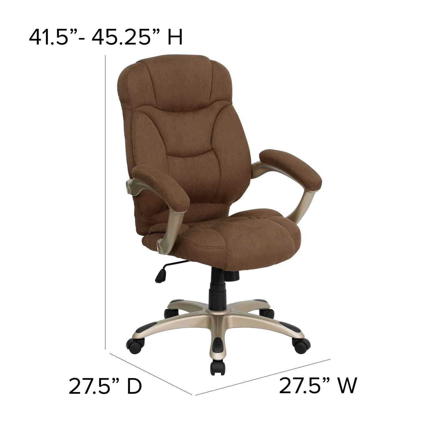 Brown High Back Chair GO-725-BN-GG