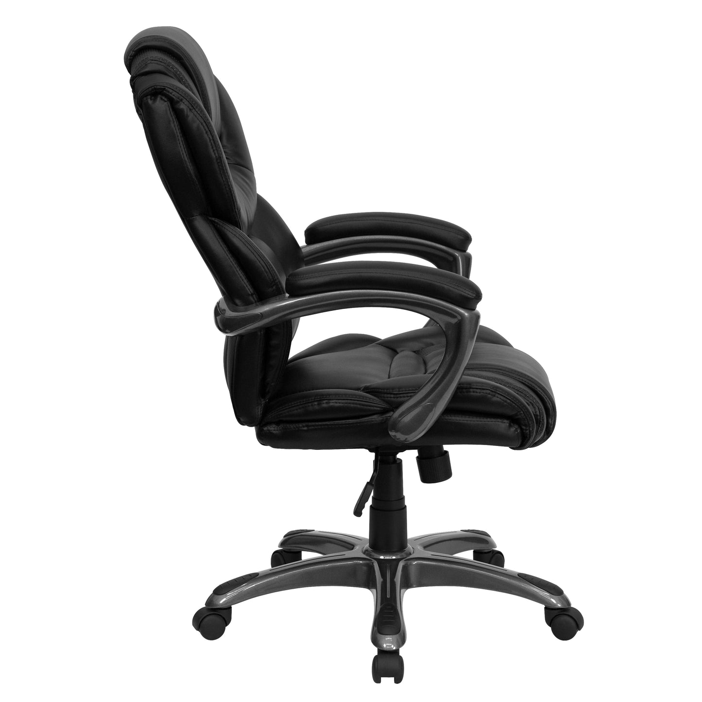 Black High Back Leather Chair GO-901-BK-GG