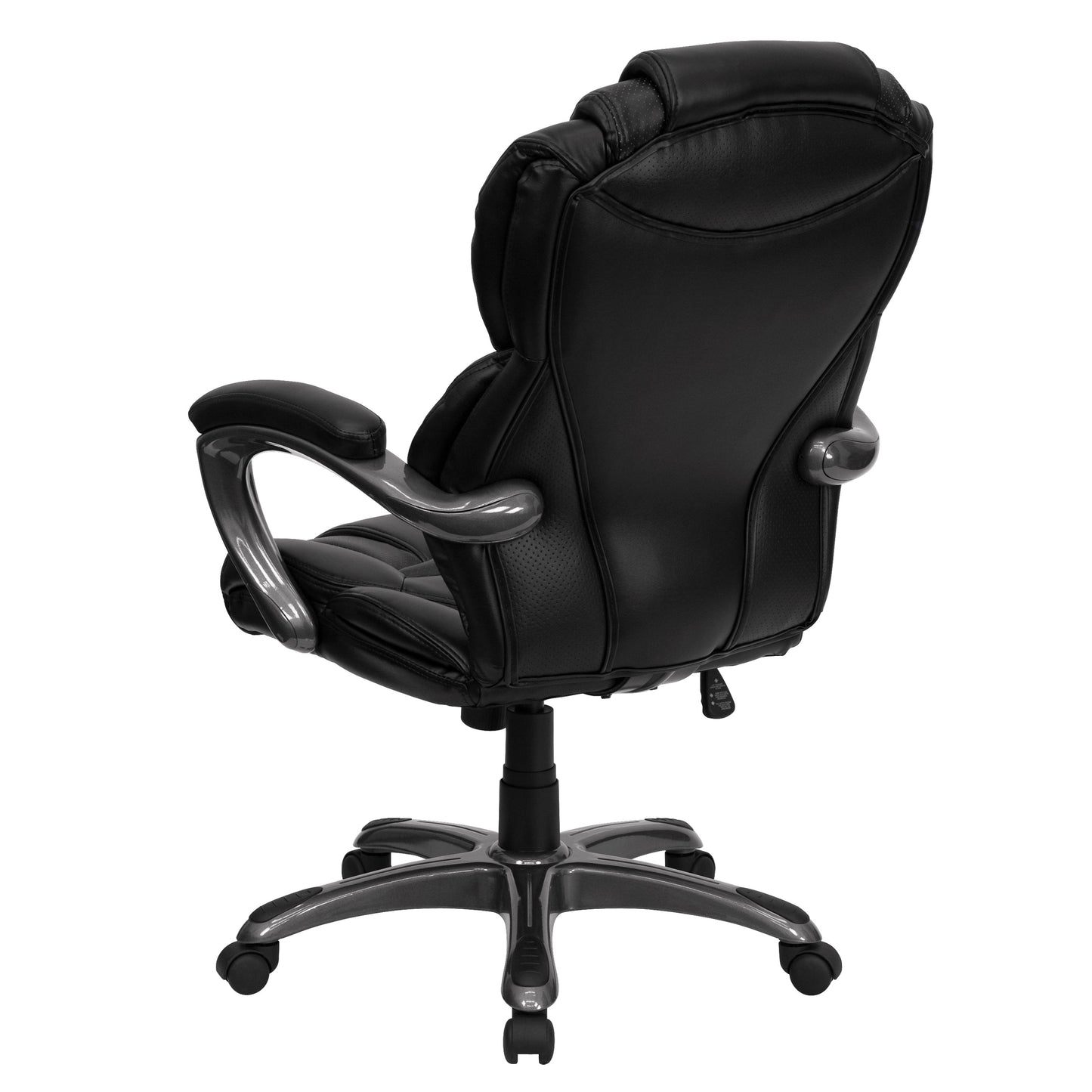 Black High Back Leather Chair GO-901-BK-GG