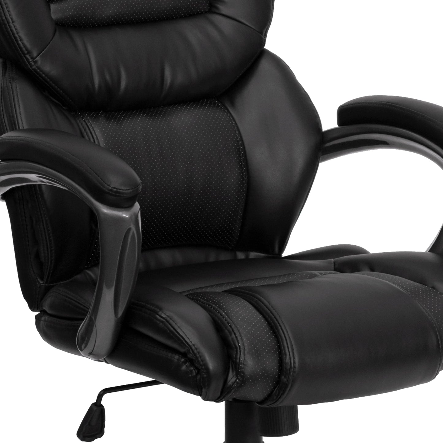 Black High Back Leather Chair GO-901-BK-GG