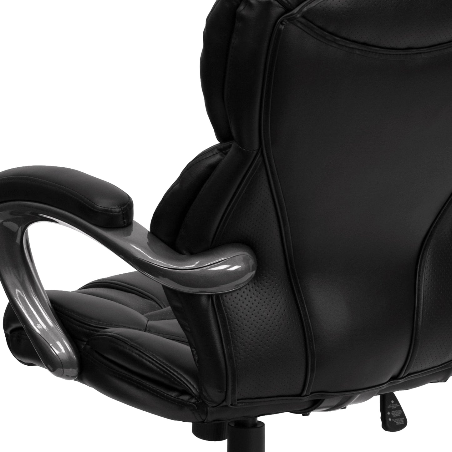 Black High Back Leather Chair GO-901-BK-GG