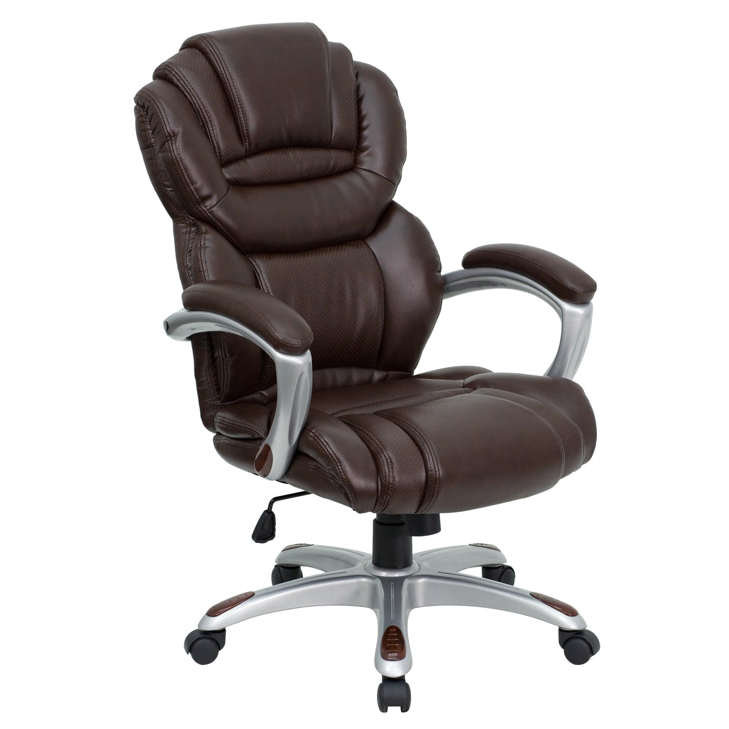 Brown High Back Leather Chair GO-901-BN-GG