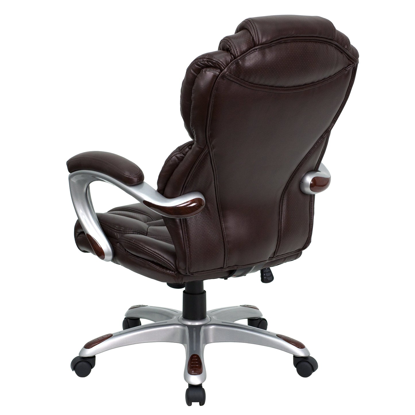 Brown High Back Leather Chair GO-901-BN-GG