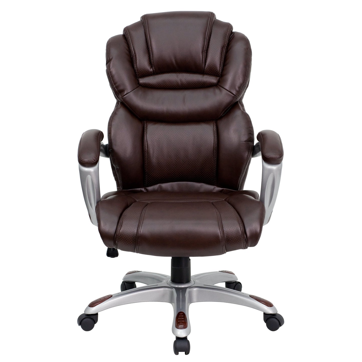 Brown High Back Leather Chair GO-901-BN-GG