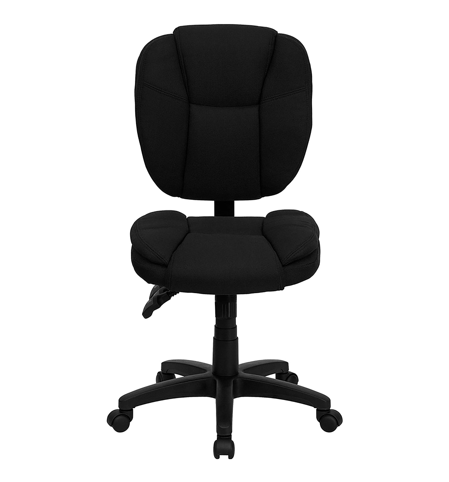 Black Mid-Back Fabric Chair GO-930F-BK-GG