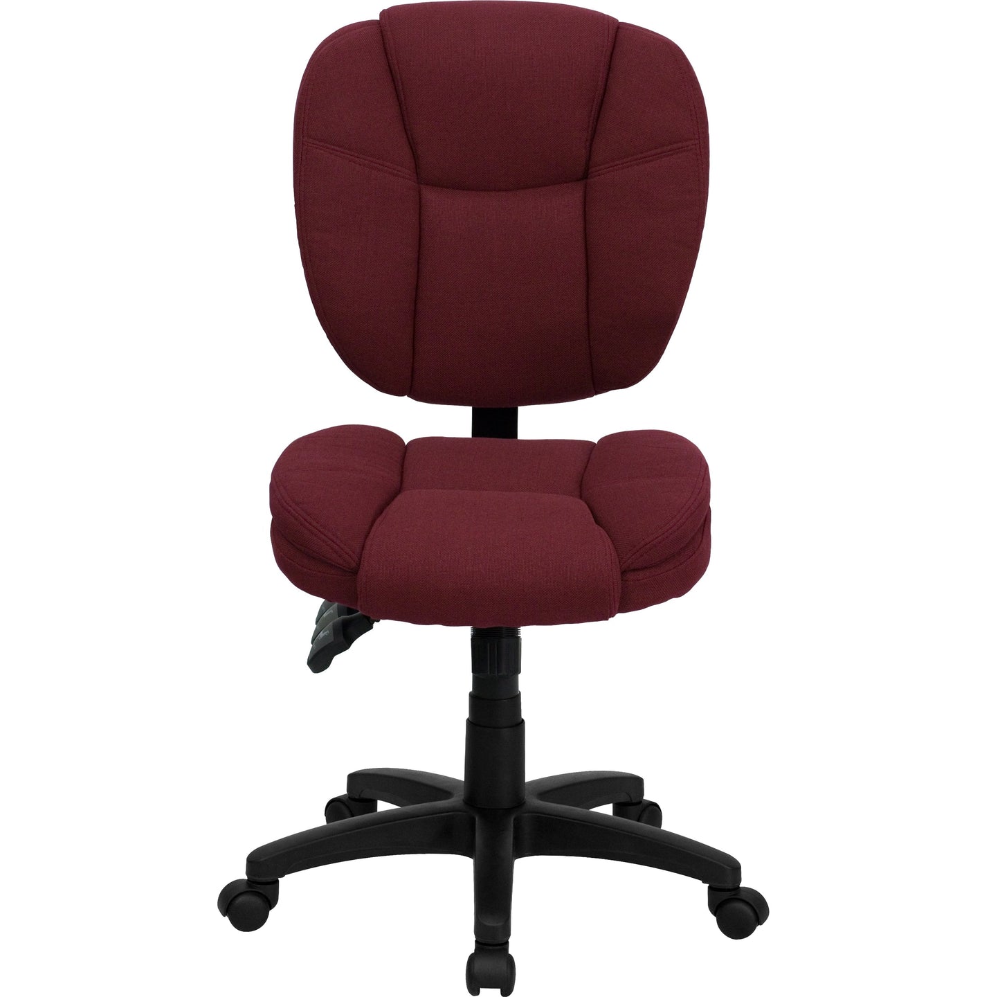 Burgundy Mid-Back Fabric Chair GO-930F-BY-GG