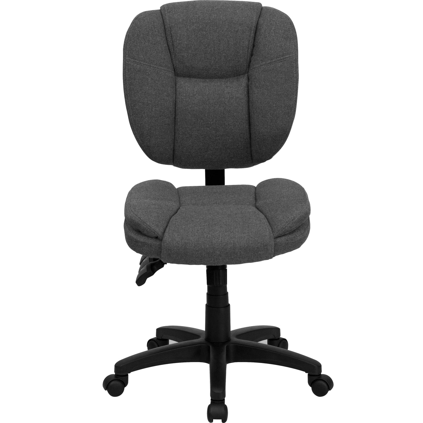 Gray Mid-Back Fabric Chair GO-930F-GY-GG