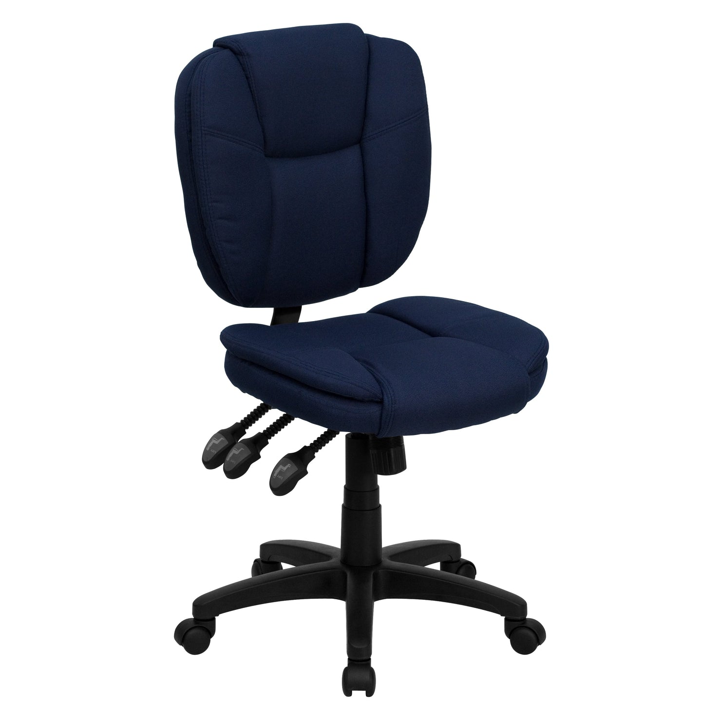 Navy Mid-Back Fabric Chair GO-930F-NVY-GG