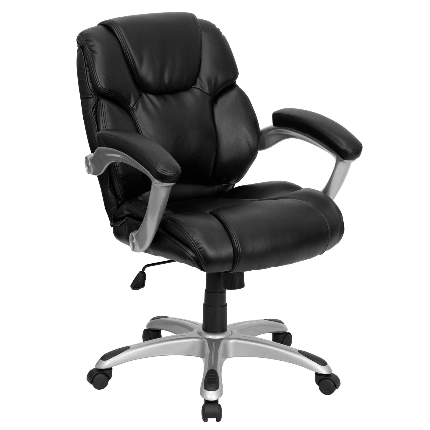 Black Mid-Back Task Chair GO-931H-MID-BK-GG