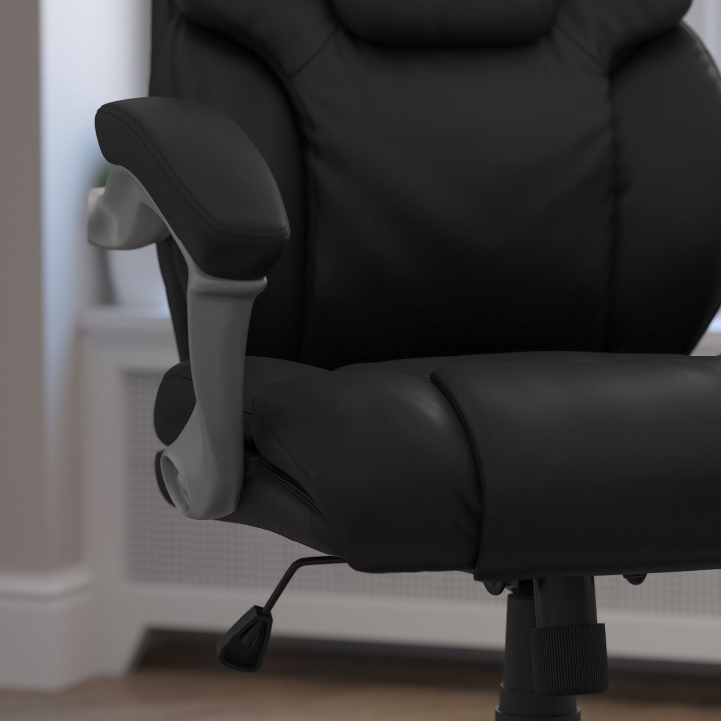 Black Mid-Back Task Chair GO-931H-MID-BK-GG