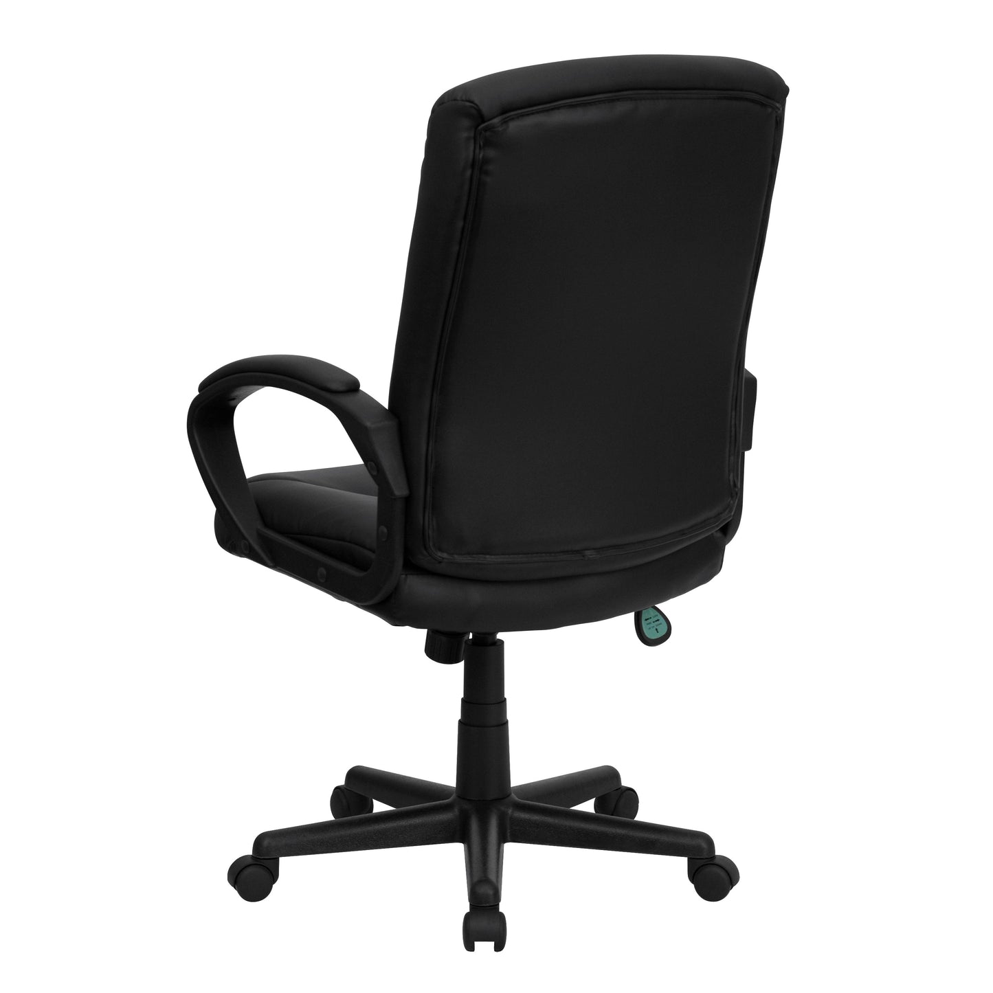 Black Mid-Back Task Chair GO-977-1-BK-LEA-GG