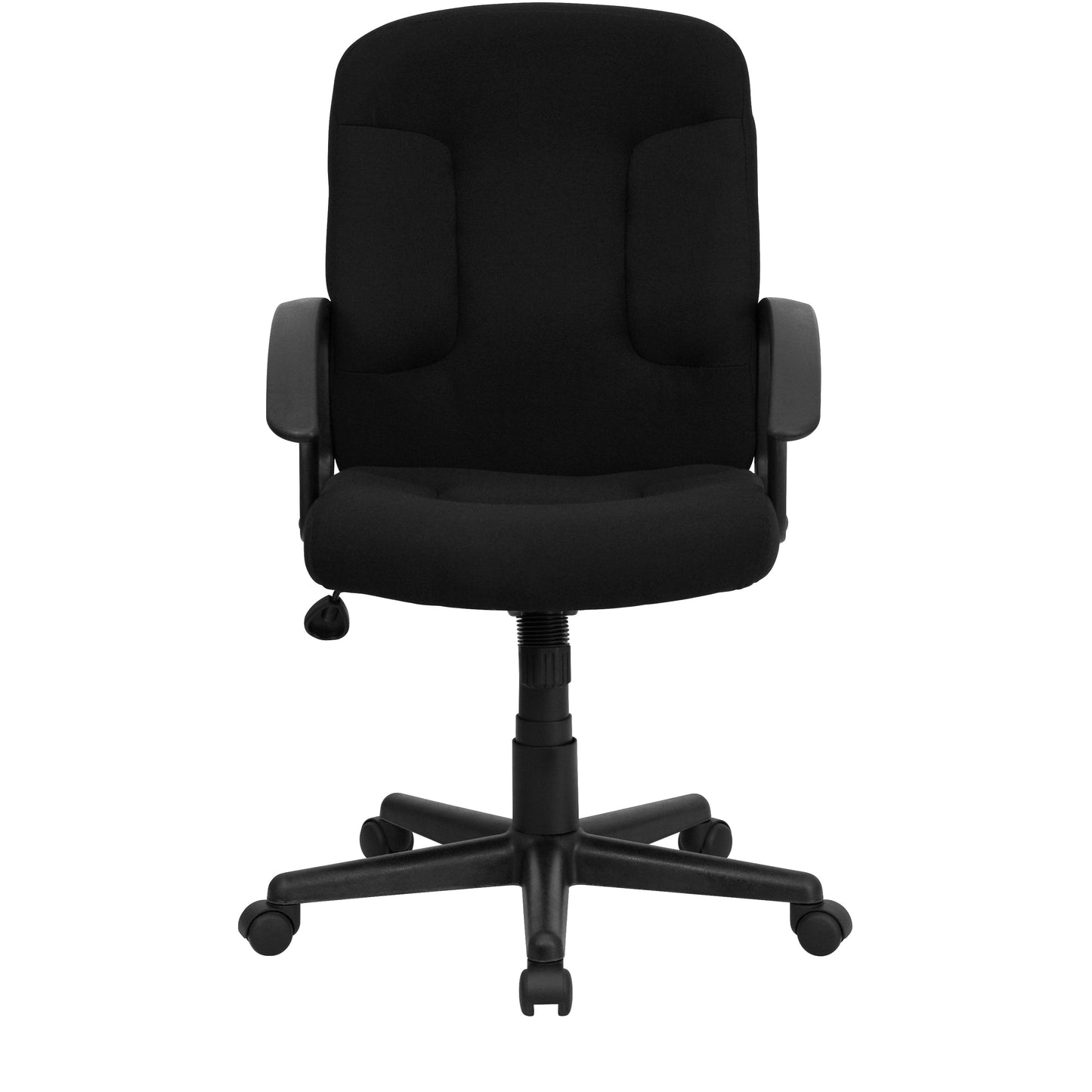 Black Mid-Back Fabric Chair GO-ST-6-BK-GG