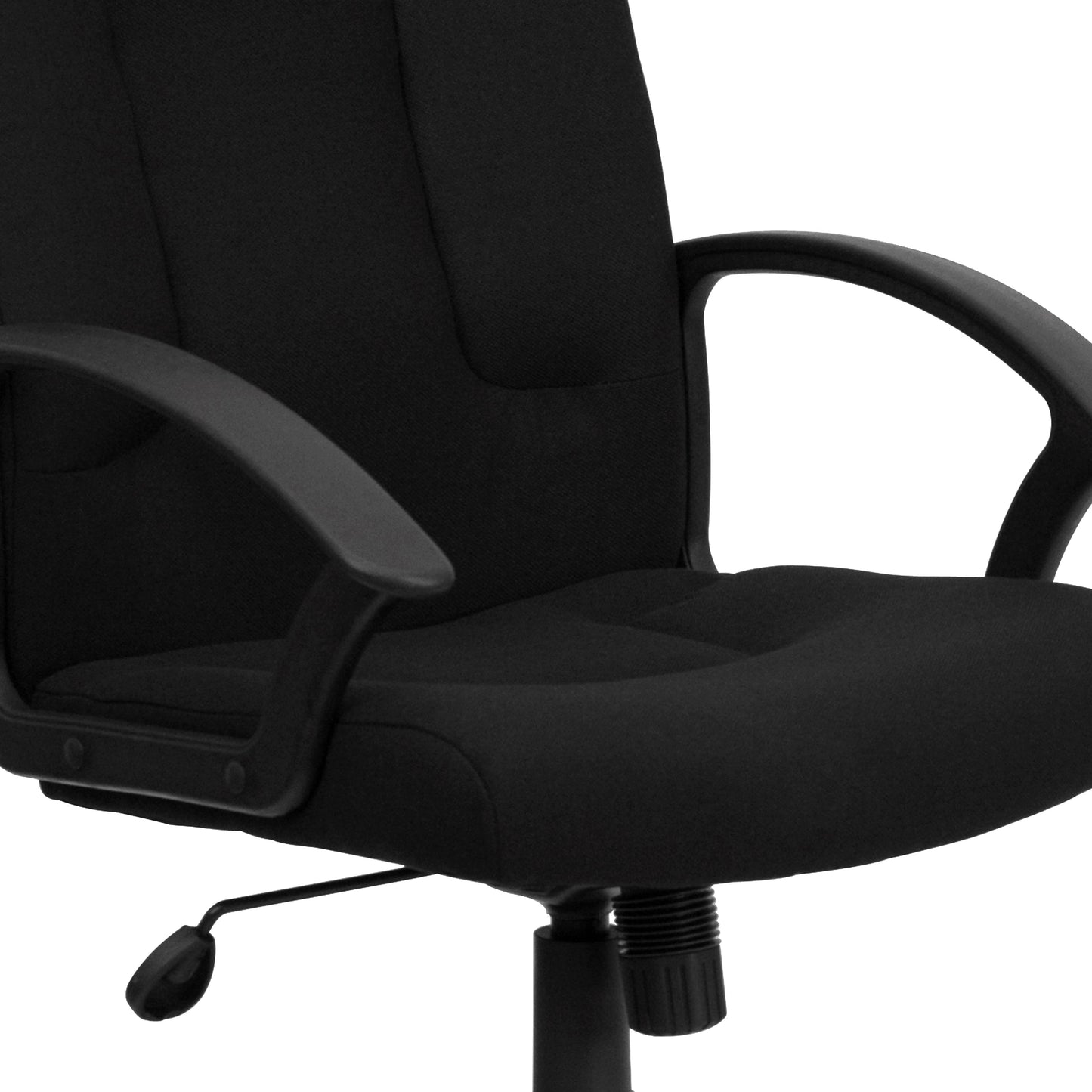 Black Mid-Back Fabric Chair GO-ST-6-BK-GG