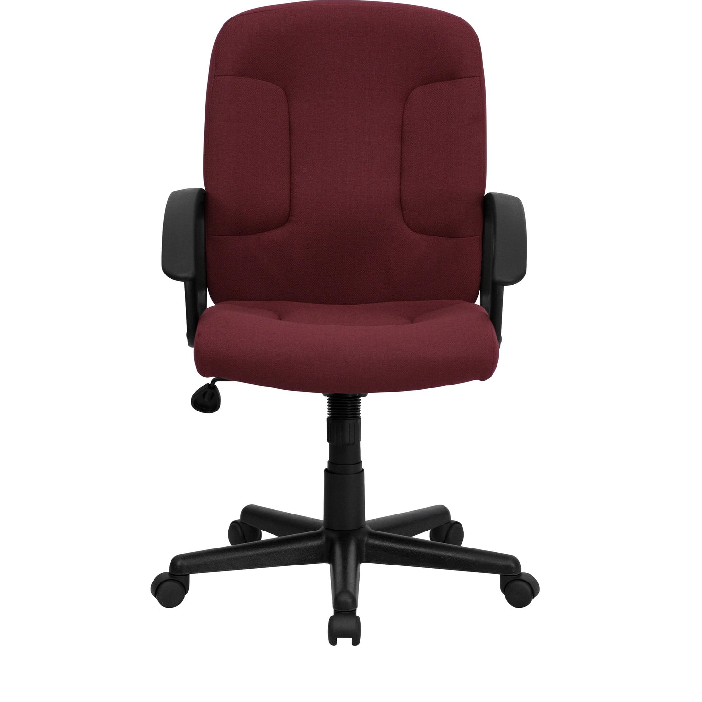 Burgundy Mid-Back Fabric Chair GO-ST-6-BY-GG