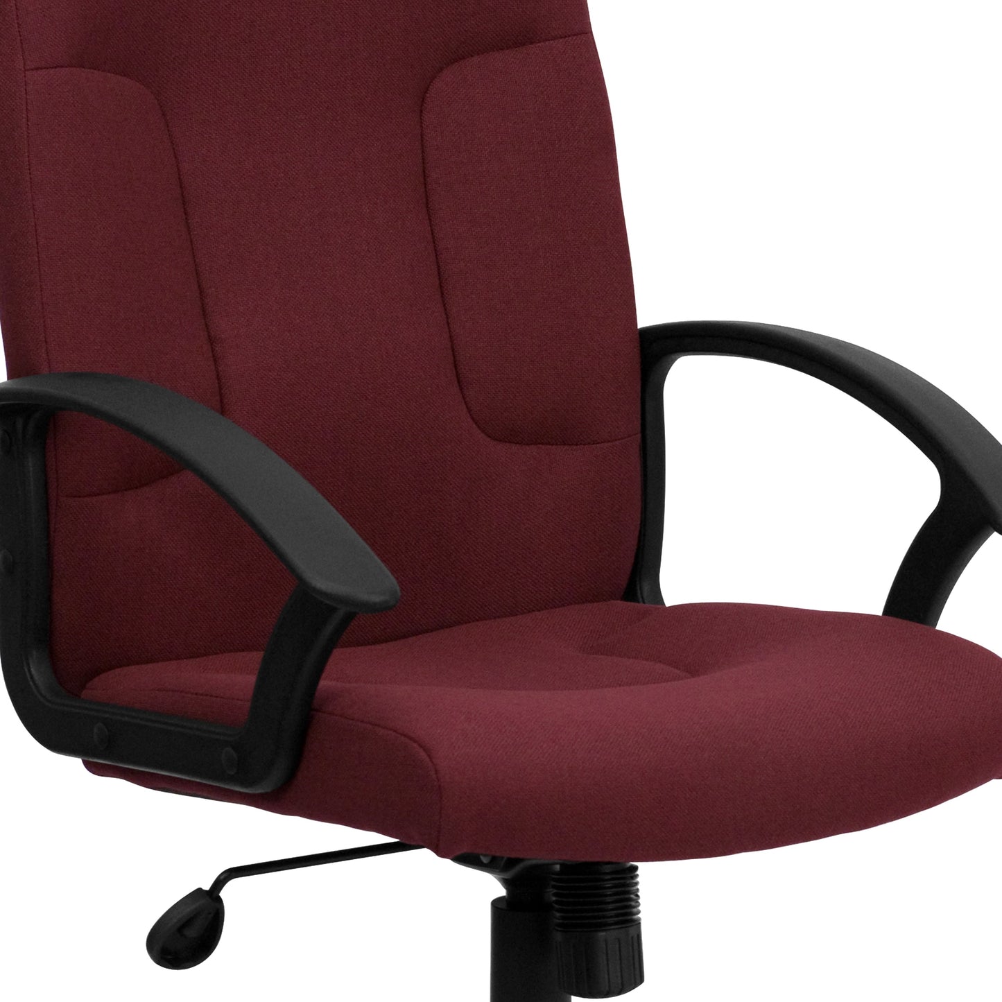 Burgundy Mid-Back Fabric Chair GO-ST-6-BY-GG