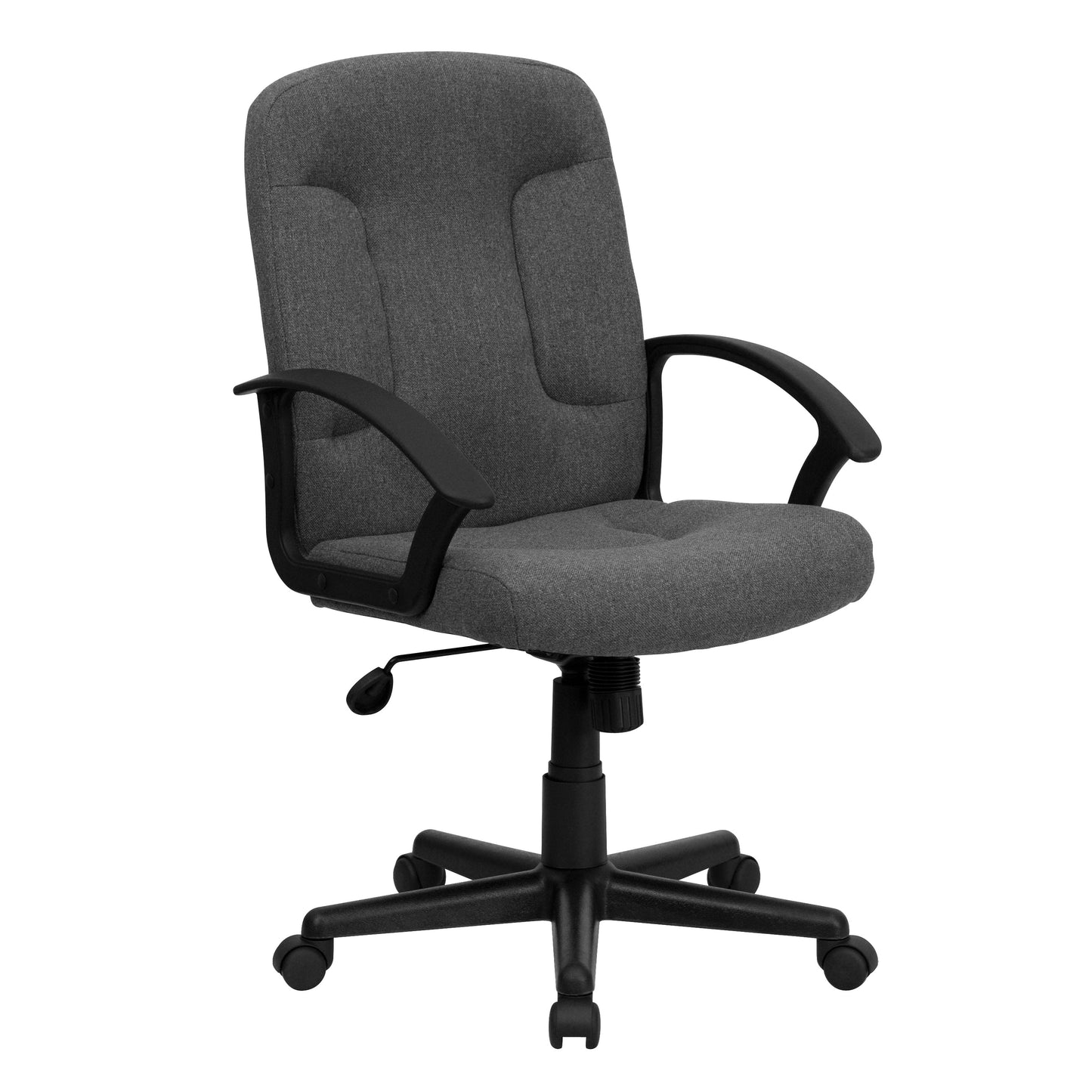 Gray Mid-Back Fabric Chair GO-ST-6-GY-GG