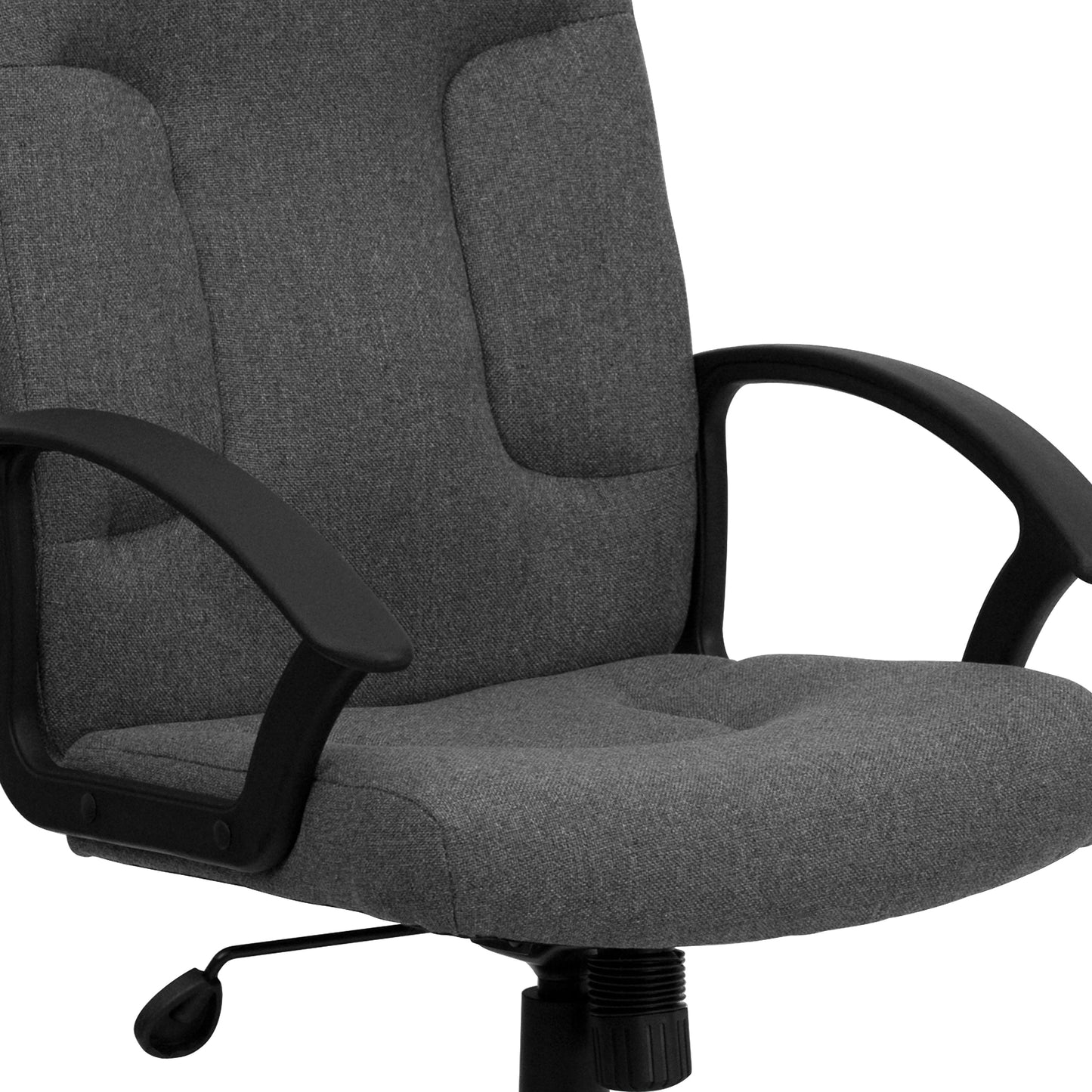 Gray Mid-Back Fabric Chair GO-ST-6-GY-GG