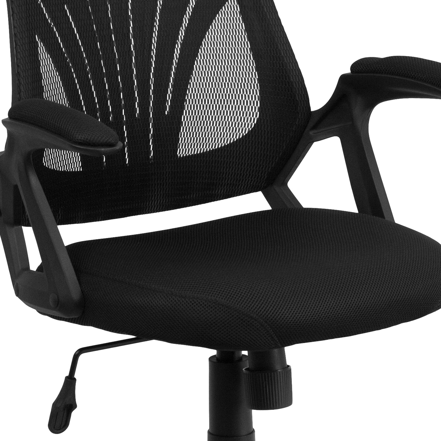 Black Mid-Back Task Mesh Chair GO-WY-82-GG