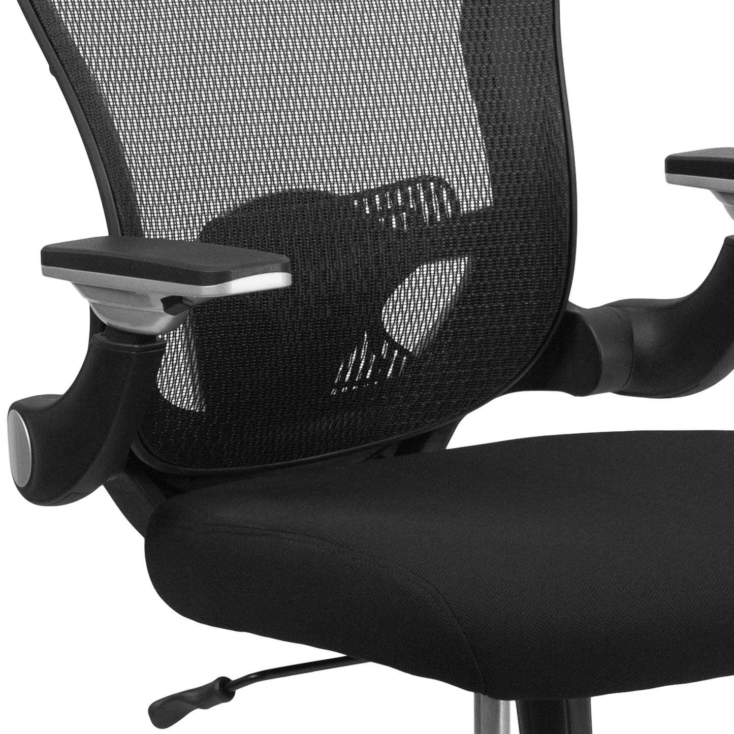 Black Mid-Back Mesh Chair GO-WY-87-2-GG