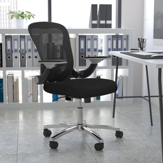 Black Mid-Back Mesh Chair GO-WY-87-2-GG