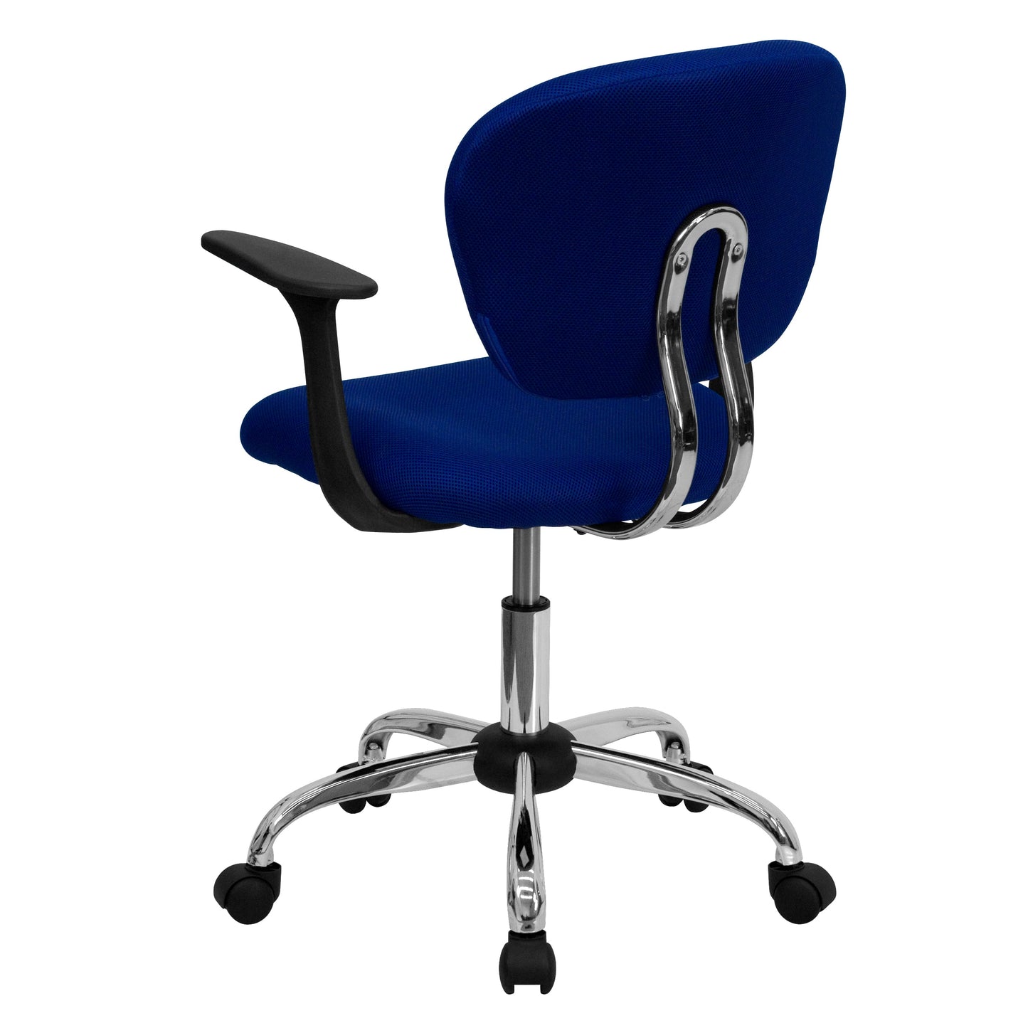 Blue Mid-Back Task Chair H-2376-F-BLUE-ARMS-GG