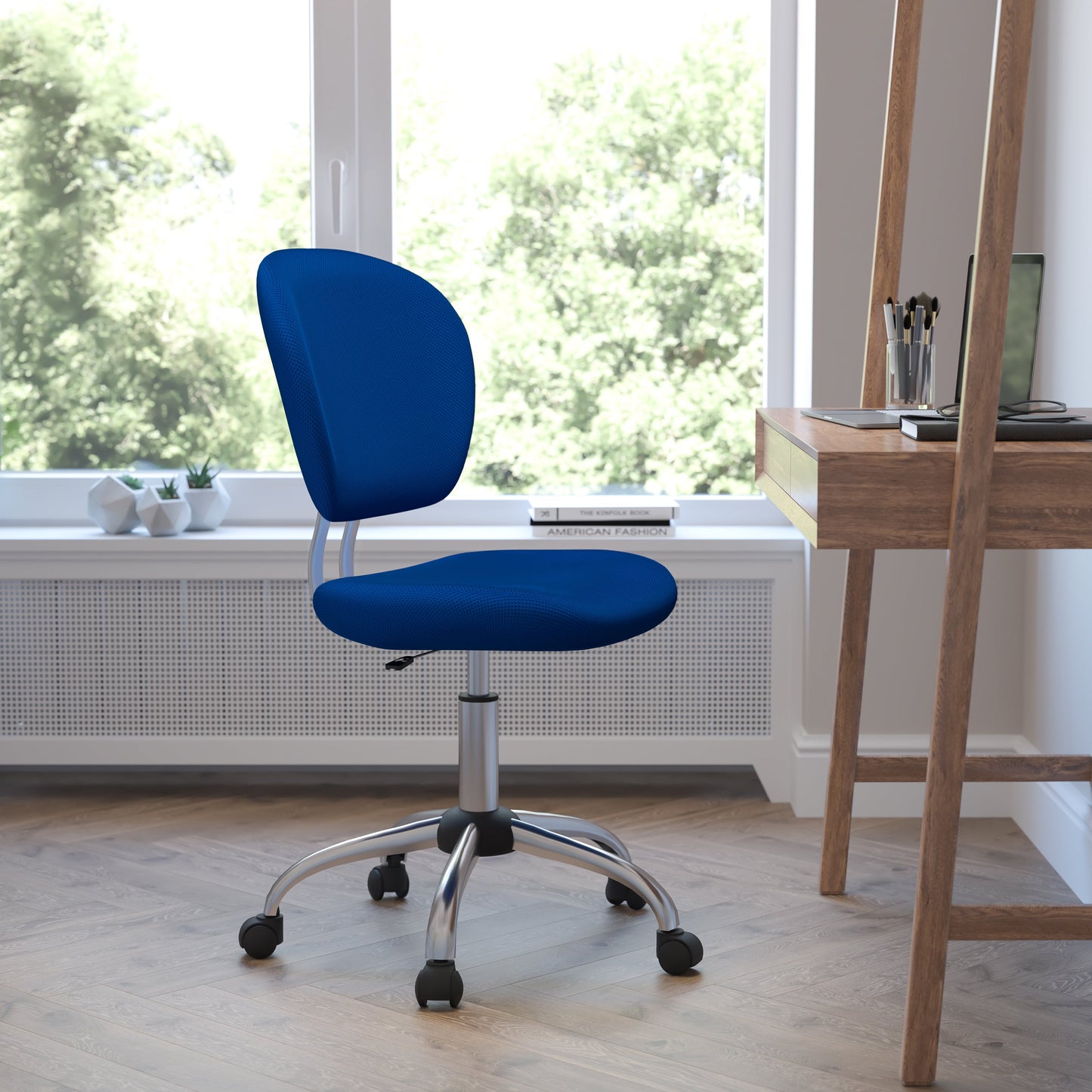 Blue Mid-Back Task Chair H-2376-F-BLUE-GG