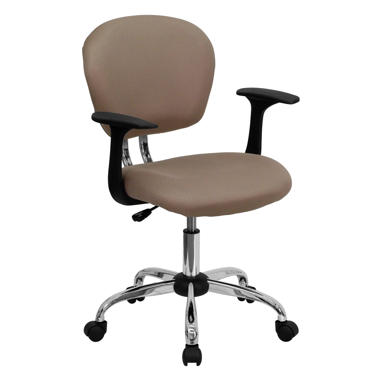 Coffee Mid-Back Task Chair H-2376-F-COF-ARMS-GG