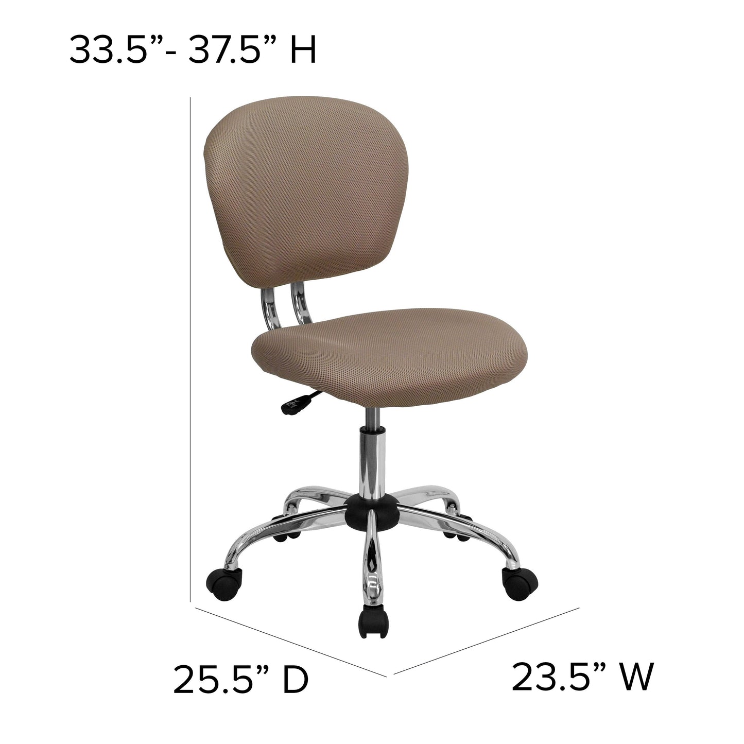 Coffee Mid-Back Task Chair H-2376-F-COF-GG