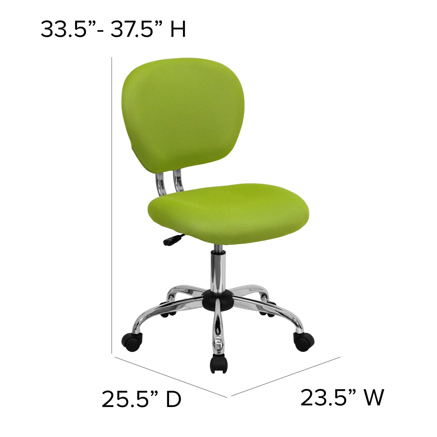 Apple GRN Mid-Back Task Chair H-2376-F-GN-GG