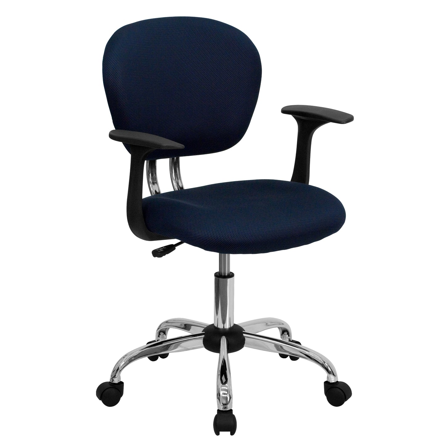 Navy Mid-Back Task Chair H-2376-F-NAVY-ARMS-GG