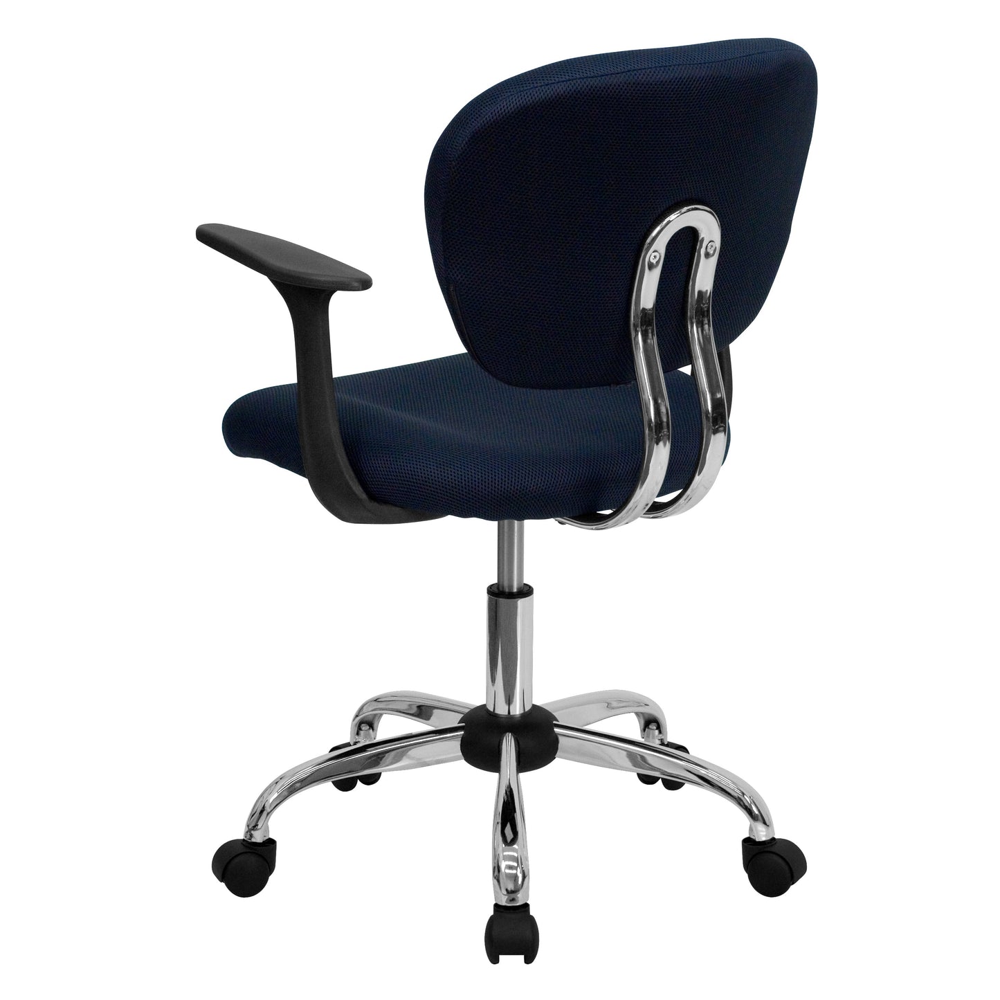 Navy Mid-Back Task Chair H-2376-F-NAVY-ARMS-GG