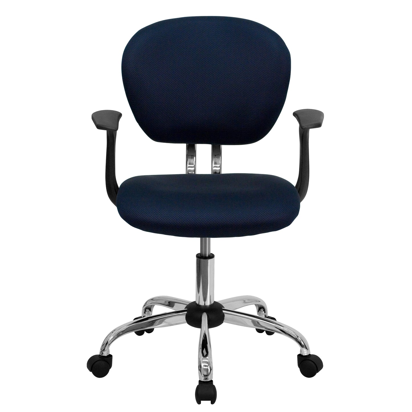 Navy Mid-Back Task Chair H-2376-F-NAVY-ARMS-GG