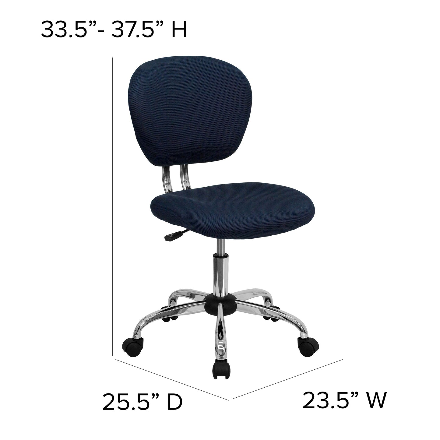 Navy Mid-Back Task Chair H-2376-F-NAVY-GG