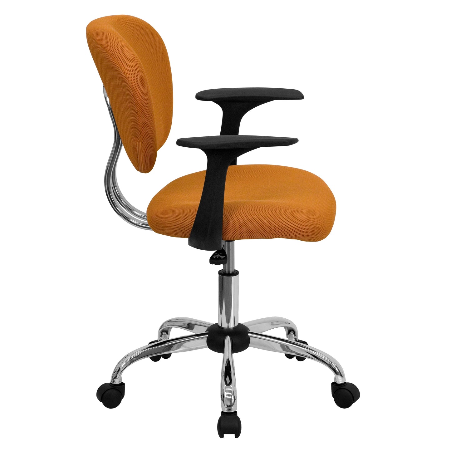 Orange Mid-Back Task Chair H-2376-F-ORG-ARMS-GG