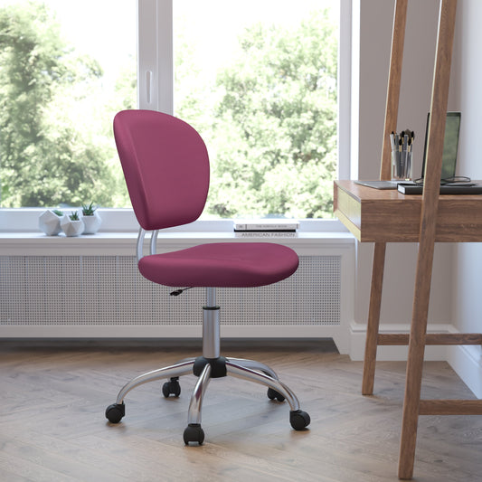 Pink Mid-Back Task Chair H-2376-F-PINK-GG