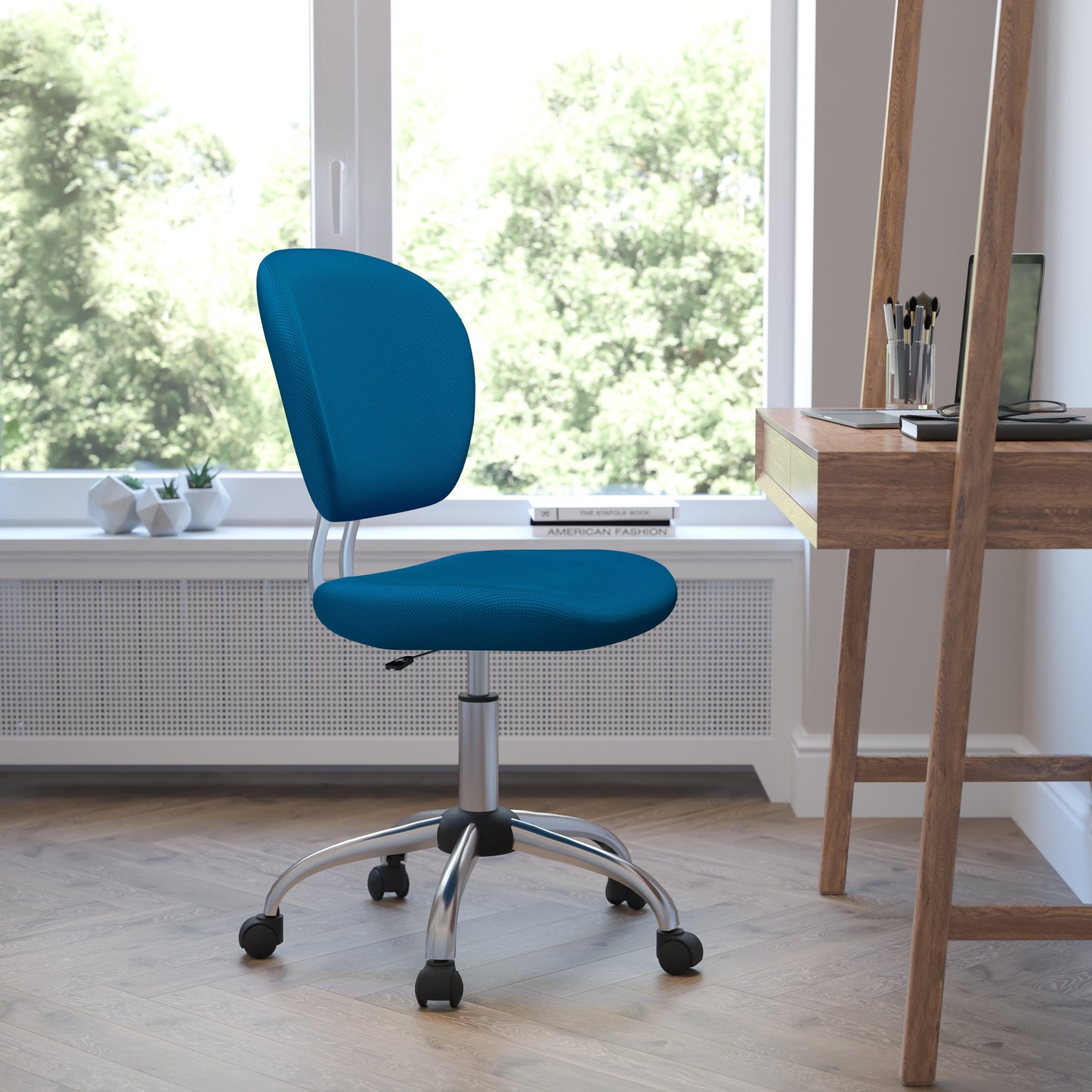 Turquoise Mid-Back Task Chair H-2376-F-TUR-GG