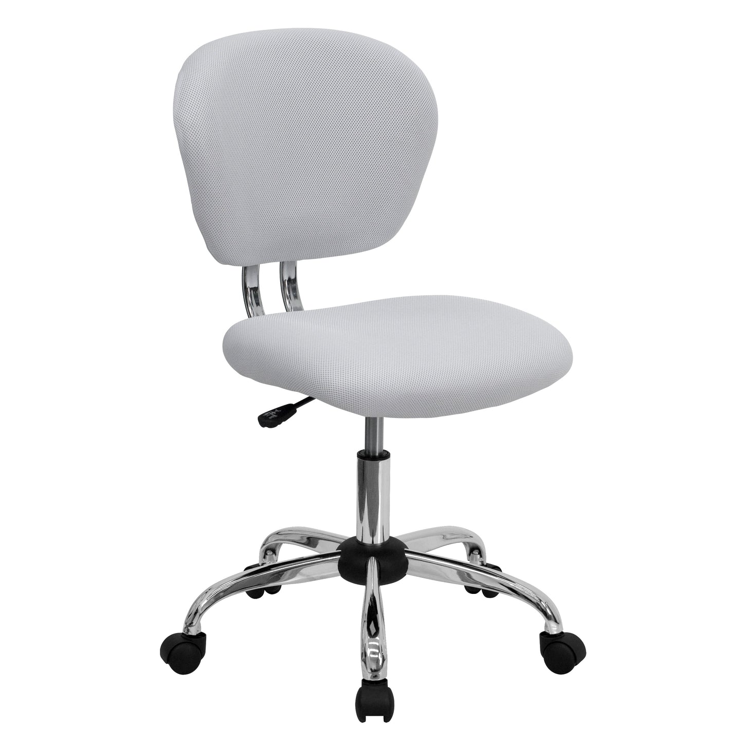 White Mid-Back Task Chair H-2376-F-WHT-GG