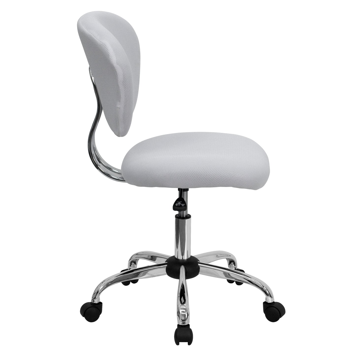 White Mid-Back Task Chair H-2376-F-WHT-GG