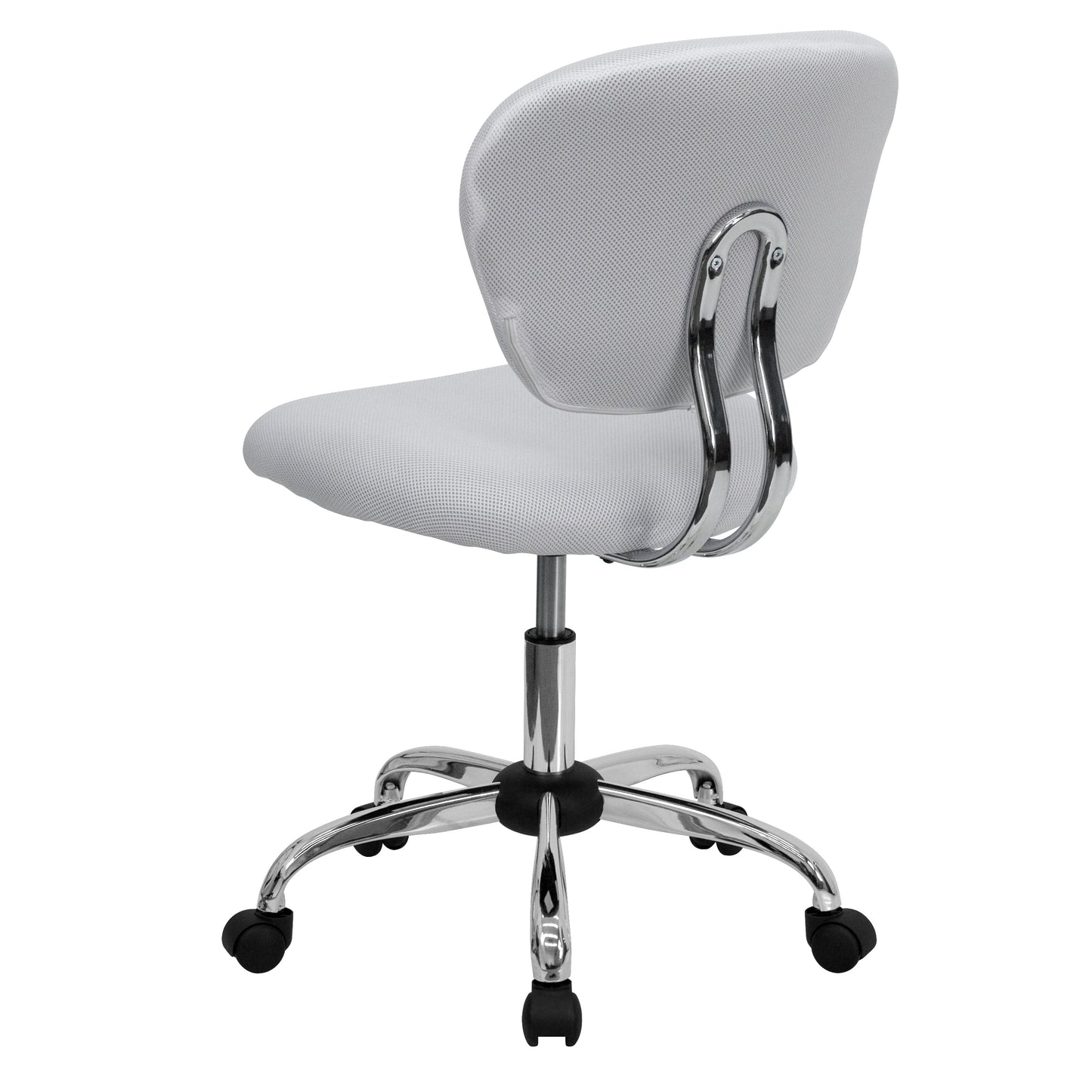 White Mid-Back Task Chair H-2376-F-WHT-GG