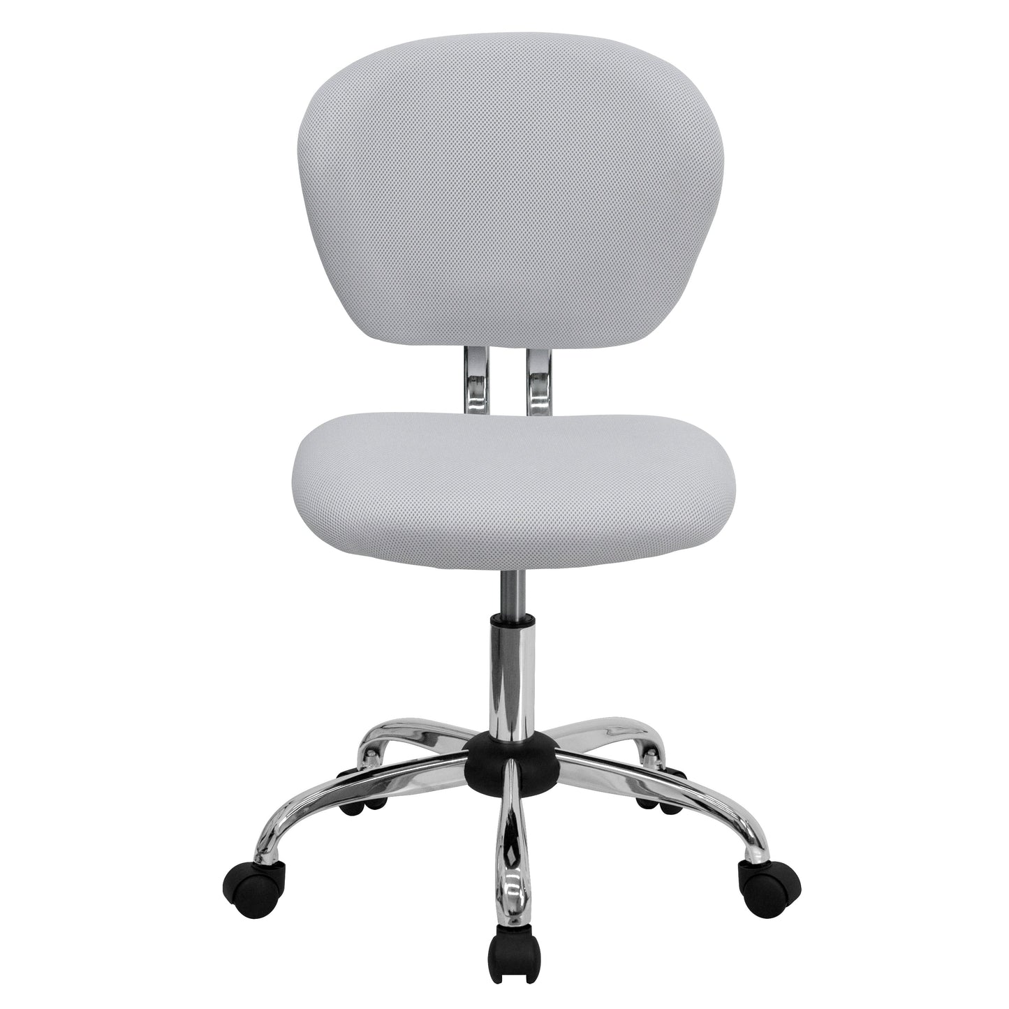 White Mid-Back Task Chair H-2376-F-WHT-GG