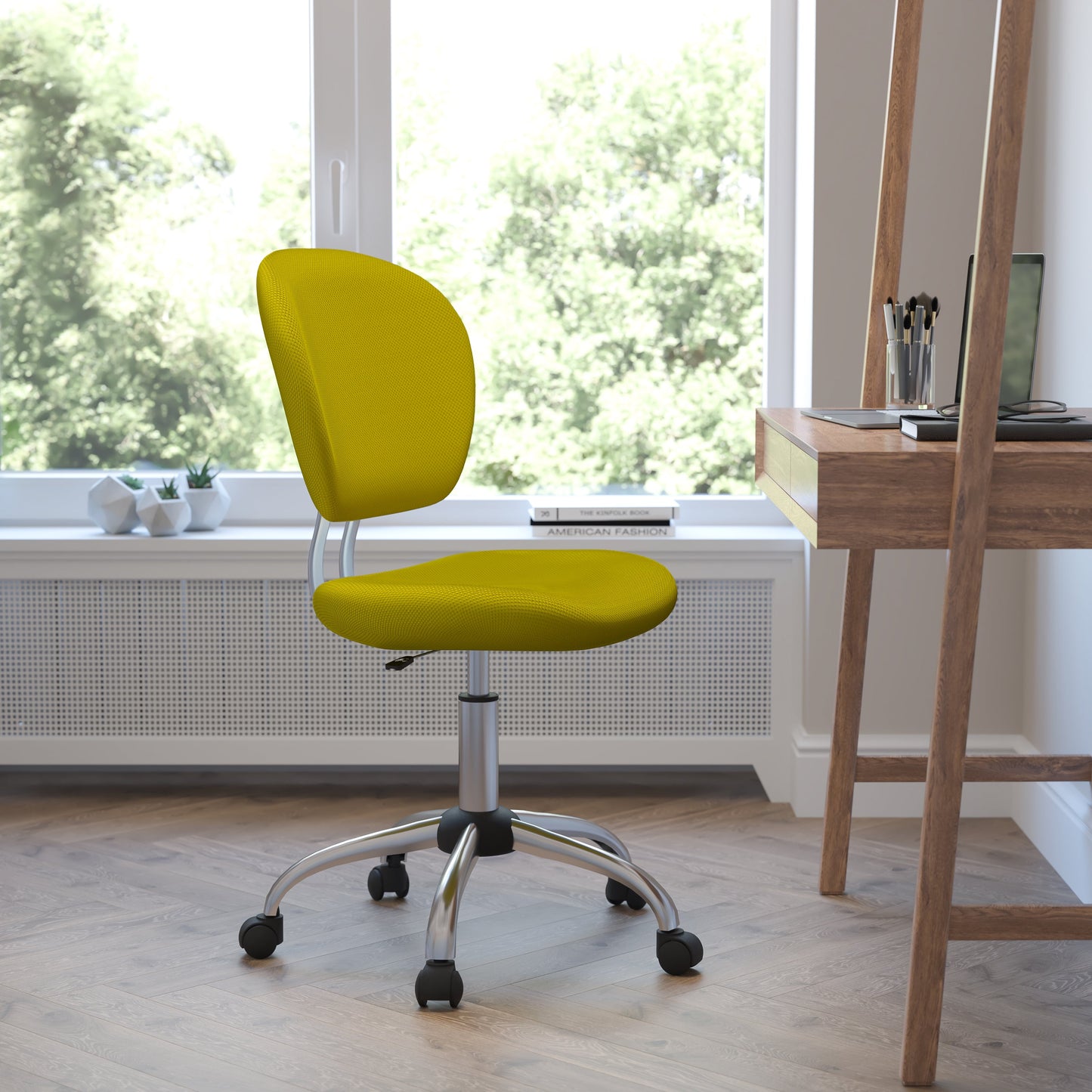 Yellow Mid-Back Task Chair H-2376-F-YEL-GG