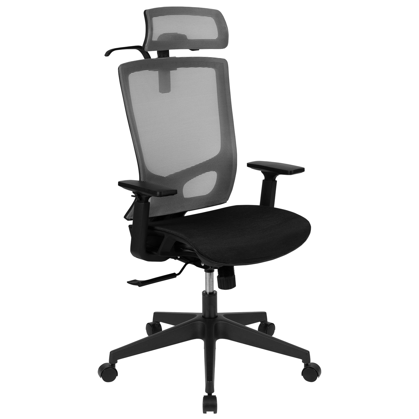 Gray/Black Mesh Office Chair H-2809-1KY-GY-GG