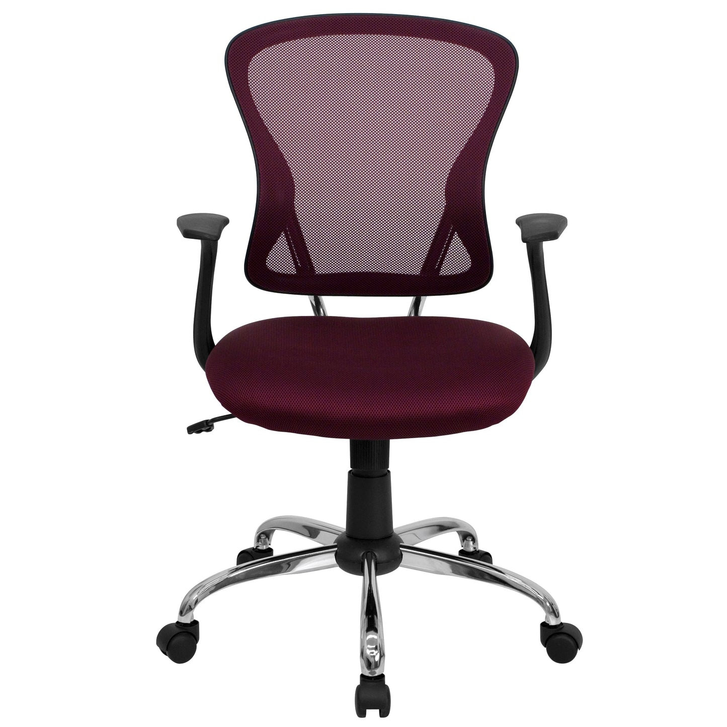 Burgundy Mid-Back Task Chair H-8369F-ALL-BY-GG