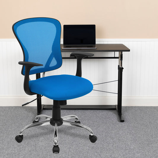 Blue Mid-Back Task Chair H-8369F-BL-GG