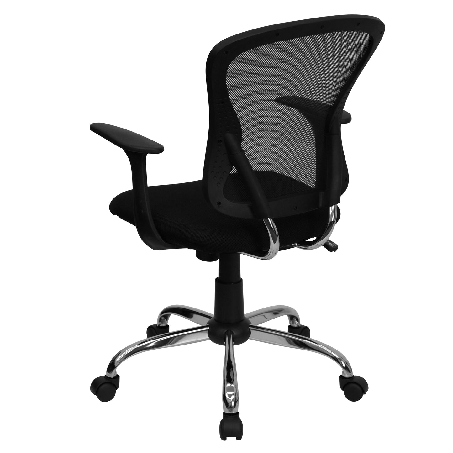 Black Mid-Back Task Chair H-8369F-BLK-GG