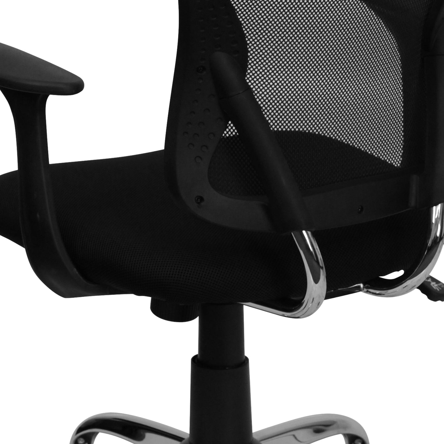 Black Mid-Back Task Chair H-8369F-BLK-GG