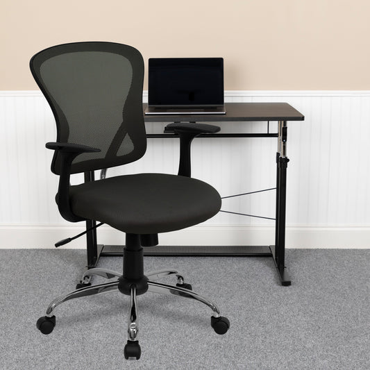 Dark Gray Mid-Back Task Chair H-8369F-DK-GY-GG