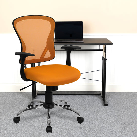 Orange Mid-Back Task Chair H-8369F-ORG-GG